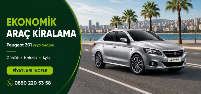 Ekonomik Araç Kiralama - Peugeot 301